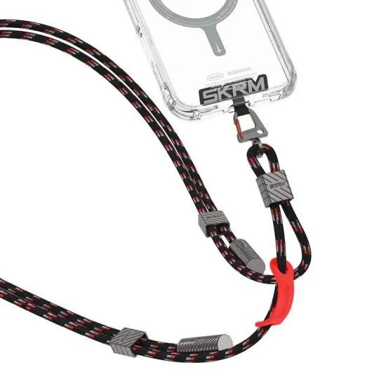 Skinarama Dyno Ve 2-In-1 Usb-C To Usb-C 240W Lanyard And Charging Cable - Black